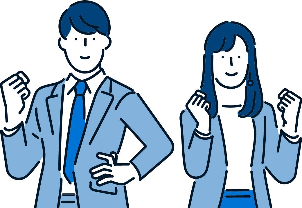 男性と女性のイラスト